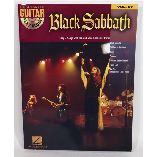 #303 BLACK SABBATH GUITAR TAB BOOK