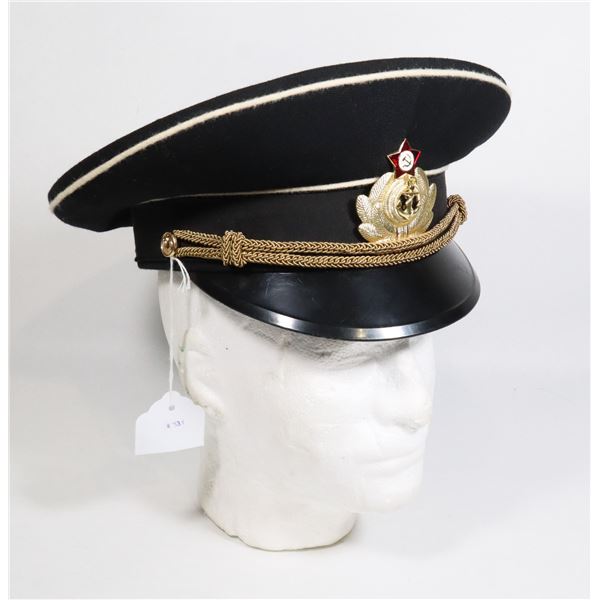 #339 SOVIET RUSSIA USSR CCCP NAVY OFFICERS PEAKED