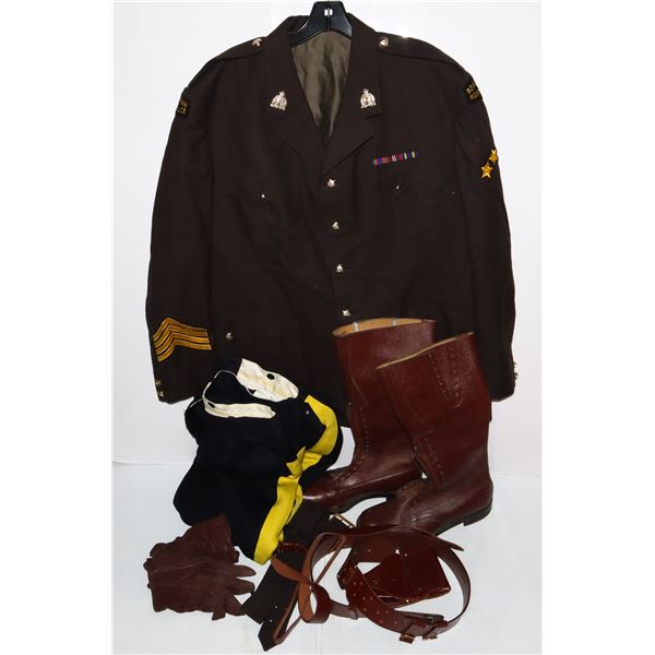 #346 RCMP 1970'S BROWN SERGE UNIFORM W/ PANTS