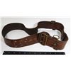 Image 1 : #355 WW2 BRITISH CANADIAN SAM BROWN LEATHER BELT