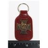 Image 1 : #392 LEATHER KEYFOB KEYCHAIN W/ REPRODUCTION