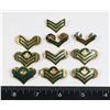 Image 1 : #400 LOT OF 10 CANADIAN MILITARY CHEVRON RANK