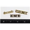 Image 1 : #423 LOT OF 3 MILITARY SHOULDER TITLES CCMT RCOC