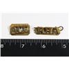 Image 1 : #427 PAIR OF SMALL SIZE SHOULDER TITLES MILITARY