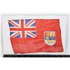 Image 1 : #442 WW2 CANADIAN RED ENSIGN SILK MINIATURE FLAG