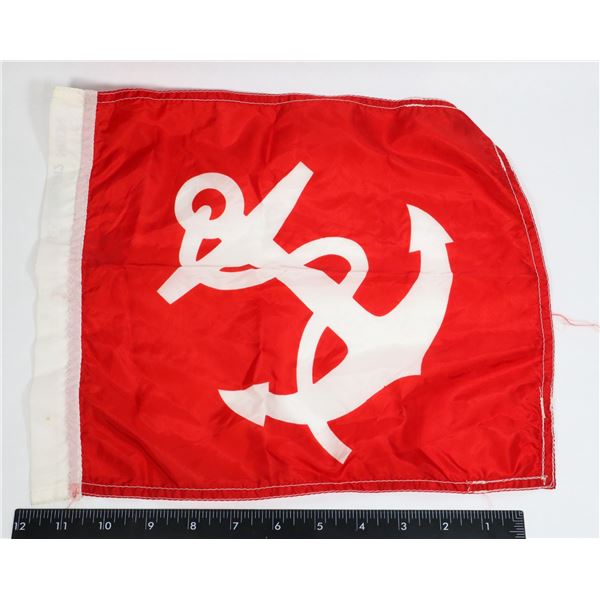 #444 MINIATURE NAVAL FLAG ANCHOR NYLON