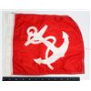 Image 1 : #444 MINIATURE NAVAL FLAG ANCHOR NYLON