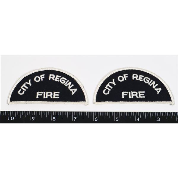 #458 PAIR OF CITY OF REGINA FIRE PATCH CRESTS