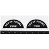 Image 1 : #458 PAIR OF CITY OF REGINA FIRE PATCH CRESTS
