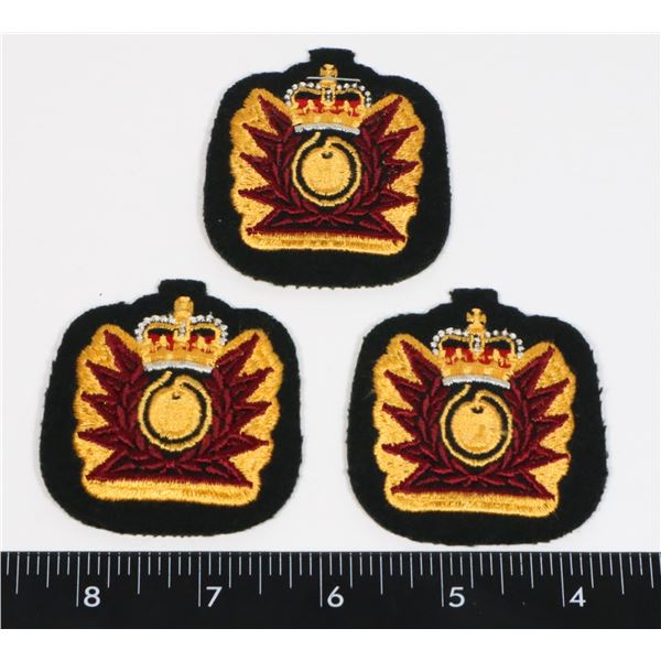 #462 LOT OF 3 CANADIAN FORCES ORDANENCE LATE 20TH