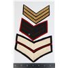 Image 1 : #465 LOT OF 3 LARGE SIZE CHEVRON RANK INSIGNIA