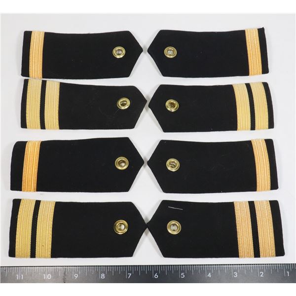 #466 4 PAIRS NAVY MILITARY SHOULDER BOARD UNIFORM