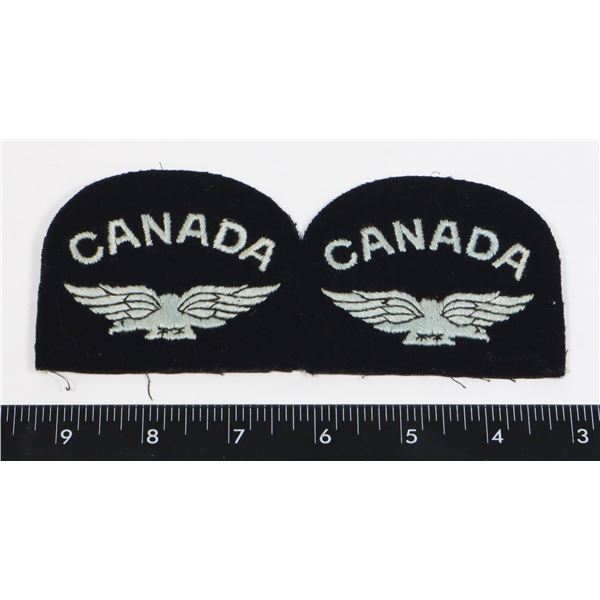 #468 UNCUT PAIR ROYAL CANADIAN AIR FORCE SHOULDER