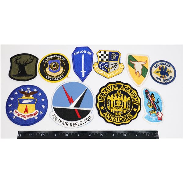 #471 AMERICAN MILITARY LOT OF 10 PATCHES AIR FORCE