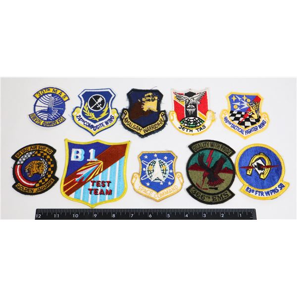 #472 AMERICAN MILITARY LOT OF 10 PATCHES AIR FORCE