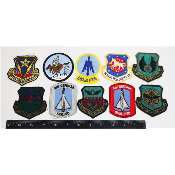 #473 AMERICAN MILITARY LOT OF 10 PATCHES AIR FORCE