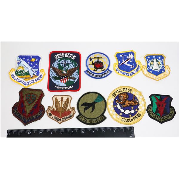 #474 AMERICAN MILITARY LOT OF 10 PATCHES AIR FORCE