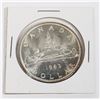 Image 1 : #502 1963 CANADIAN $1 VOYAGEUR SILVER DOLLAR COIN