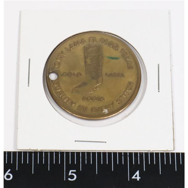 #524 USA TONY LAMA EL PASO TEXAS BOOTS TOKEN