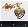 Image 1 : #534 VINTAGE NECKLACE W/ GOLD FILLED HEART PHOTO