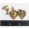 Image 2 : #534 VINTAGE NECKLACE W/ GOLD FILLED HEART PHOTO