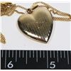 Image 3 : #534 VINTAGE NECKLACE W/ GOLD FILLED HEART PHOTO