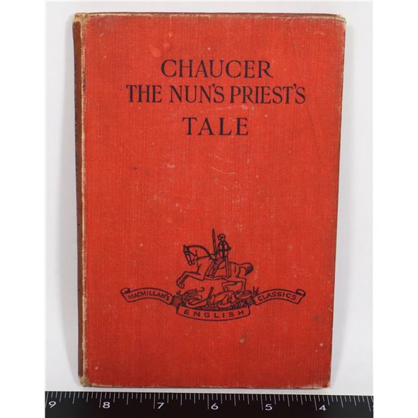 #548 CHAUCER THE NUN'S PRIEST'S TALE HARDCOVER