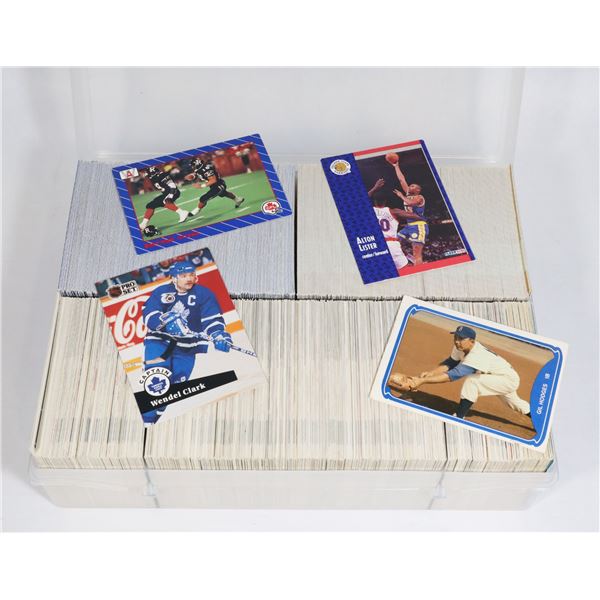 #622 LARGE BOX 100'S CARDS BASKETBALL BASEBALL