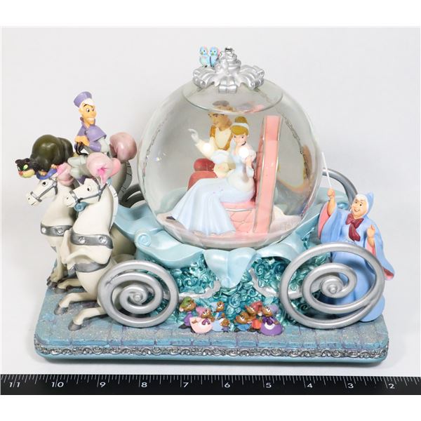 #624 DISNEY CINDERELLA MUSIC BOX SNOW GLOBE 50TH