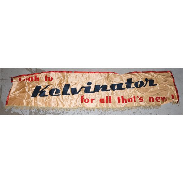 #646 KELVINATOR 1950'S ADVERTISING BANNER