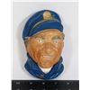 Image 1 : #670 CHALKWARE SAILOR CAPTAIN WALL ART MID 20TH