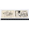 Image 1 : #728 LOT OF 2 B&W VINTAGE HUMOR POST CARDS 1950'S