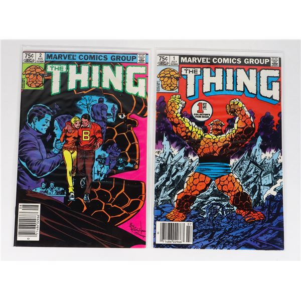 #786 MARVEL COMICS THE THING #1 - #2 1983 SET