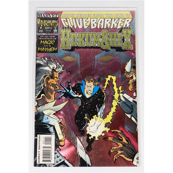 #790 MARVEL COMICS CLIVE BARKER'S HOKUM & HEX