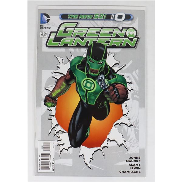 #801 DC DETECTIVE COMICS GREEN LANTERN #0 2012