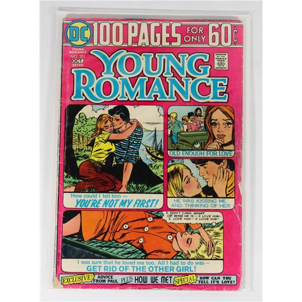 #833 DC DETECTIVE COMICS YOUNG ROMANCE #201 1974