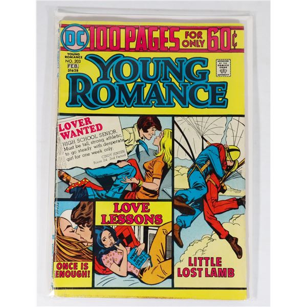 #834 DC DETECTIVE COMICS YOUNG ROMANCE #203 1975