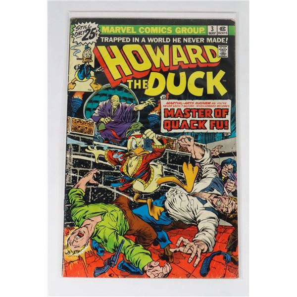 #838 MARVEL COMICS HOWARD THE DUCK #3 1976 WORN