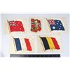 Image 1 : LOT OF 5 SILK CARDS ART ASSORTED COUNTRY FLAGS