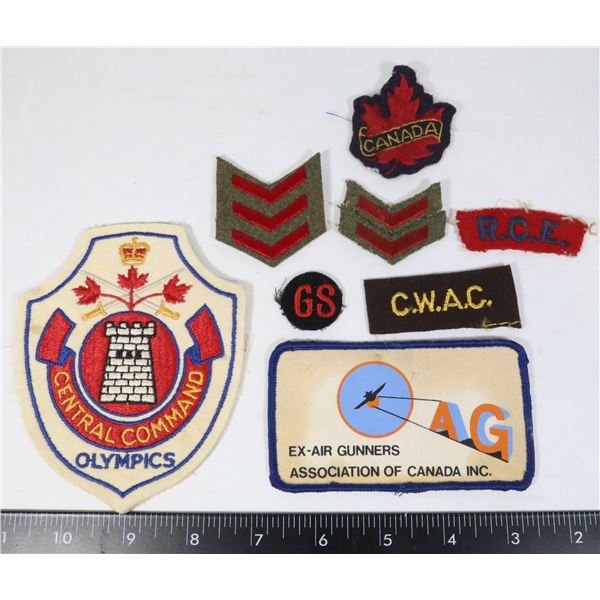 LOT OF MULTIPLE ASSORTED CANADIAN MILITARY PATCHES