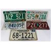Image 1 : LOT OF 5 U.S.A. LICENSE PLATES