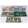 Image 1 : LOT OF 5 CANADIAN LICENSE PLATES