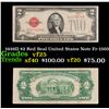 Image 1 : 1928D $2 Red Seal United States Note Fr-1505 Grades vf+