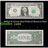 Image 1 : 2003A $1 Green Seal Federal Reserve Note Grades Choice CU