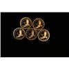 Image 2 : Proof Lot of 5x 2000-2004 Sacagawea Dollar Coins, Proof Grades GEM++ Proof Deep Cameo