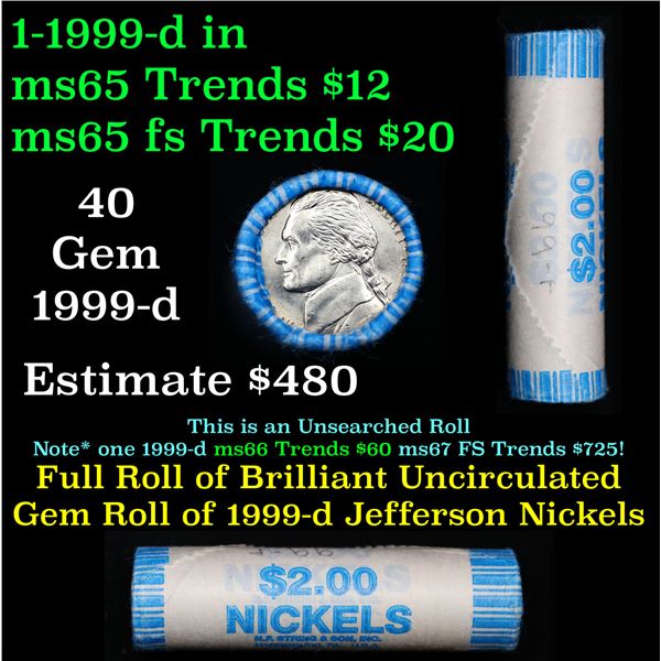 Shotgun Jefferson 5c roll, 1999-p 40 pcs N.F. String & Son Wrapper