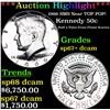 Image 1 : ***Auction Highlight*** 1966 SMS Kennedy Half Dollar Near TOP POP! 50c Graded sp67+ dcam BY USCG (fc