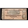 Image 2 : 1864 $10 Confederate Note, T68 Grades xf