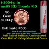 Image 1 : Shotgun Lincoln 1c roll, 2004-p 50 pcs Brandt 50c Wrapper.