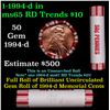 Image 1 : Shotgun Lincoln 1c roll, 1994-d 50 pcs Brandt 50c Wrapper.